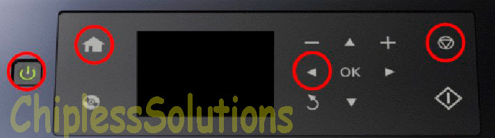 Put printer in Firmware Update Mode XP-630, XP-635 chipless firmware